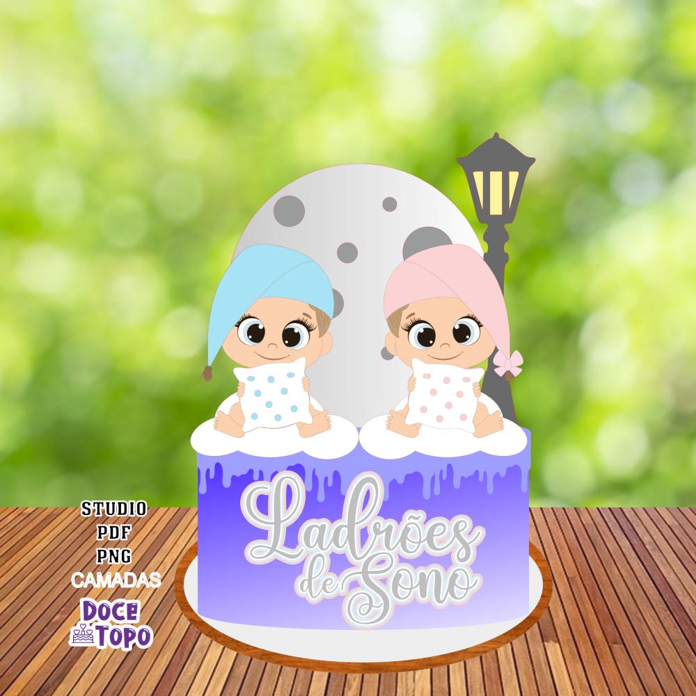 Topo de Bolo Ladrões de Sono 01 Studio/PDF/PNG
