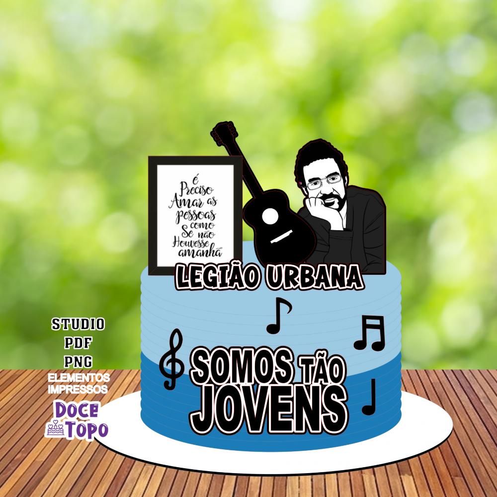 Topo de Bolo Legião Urbana Studio/PDF/PNG
