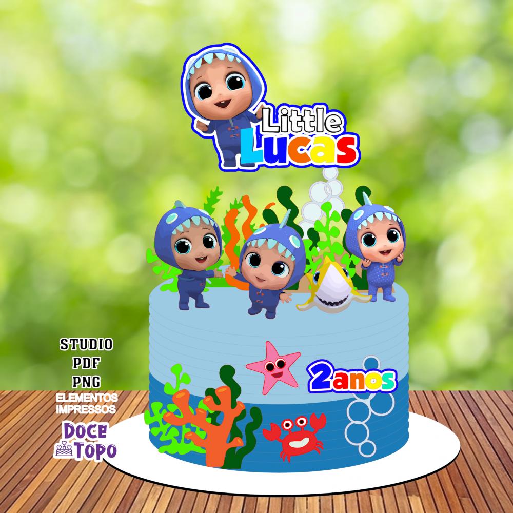 Topo de Bolo Little Angel 03 Studio/PDF/PNG