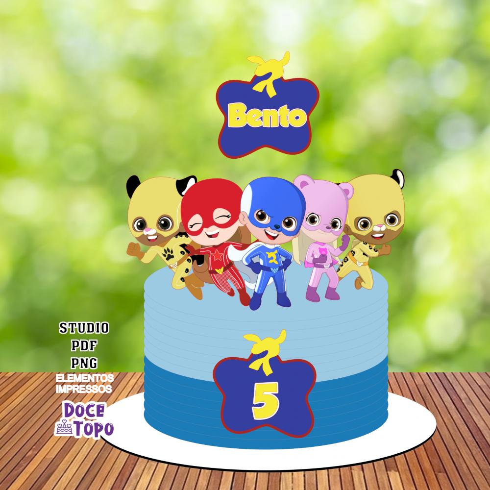 Topo de Bolo Luccas Neto e Os Aventureiros 02 Studio/PDF/PNG