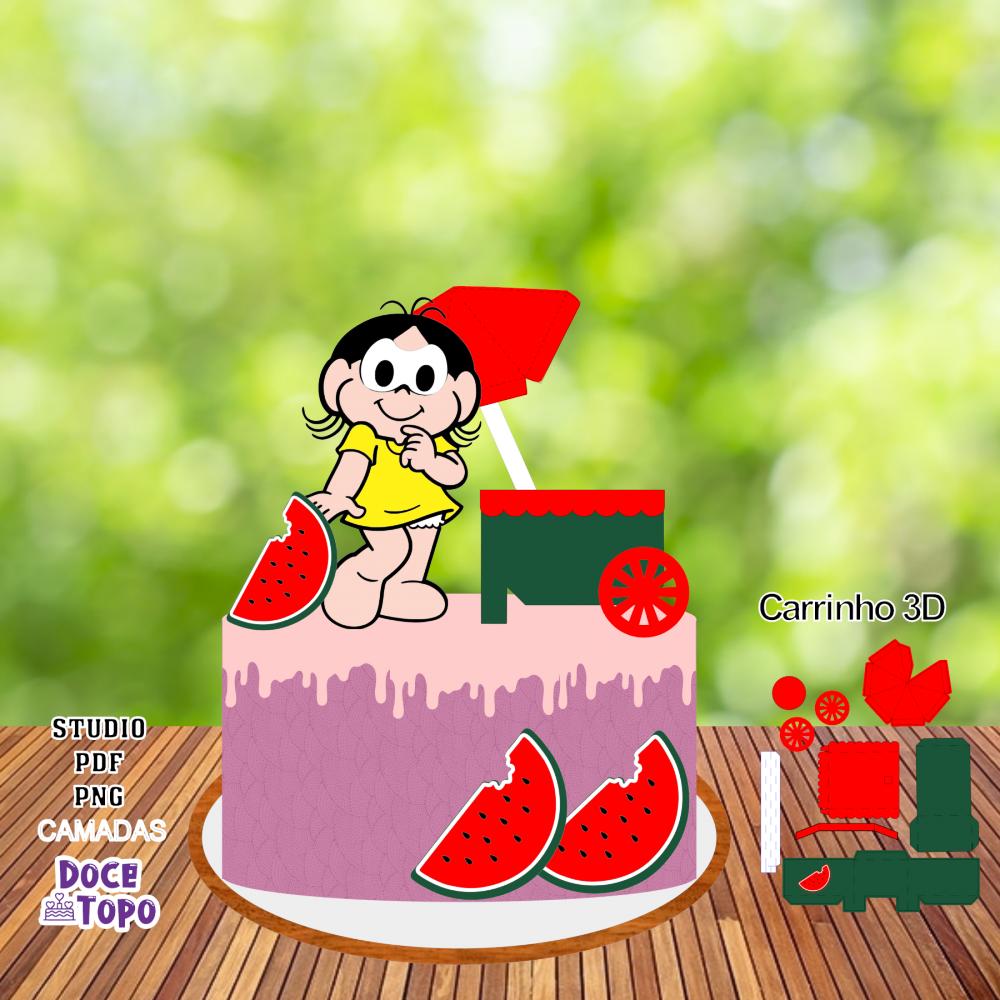 Topo de Bolo Magali 01 Studio/PDF/PNG