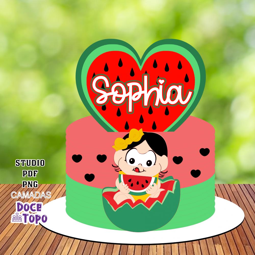 Topo de Bolo Magali 07 Studio/PDF/PNG