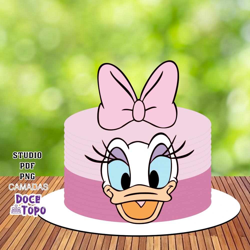 Topo de Bolo Margarida 02 Studio/PDF/PNG