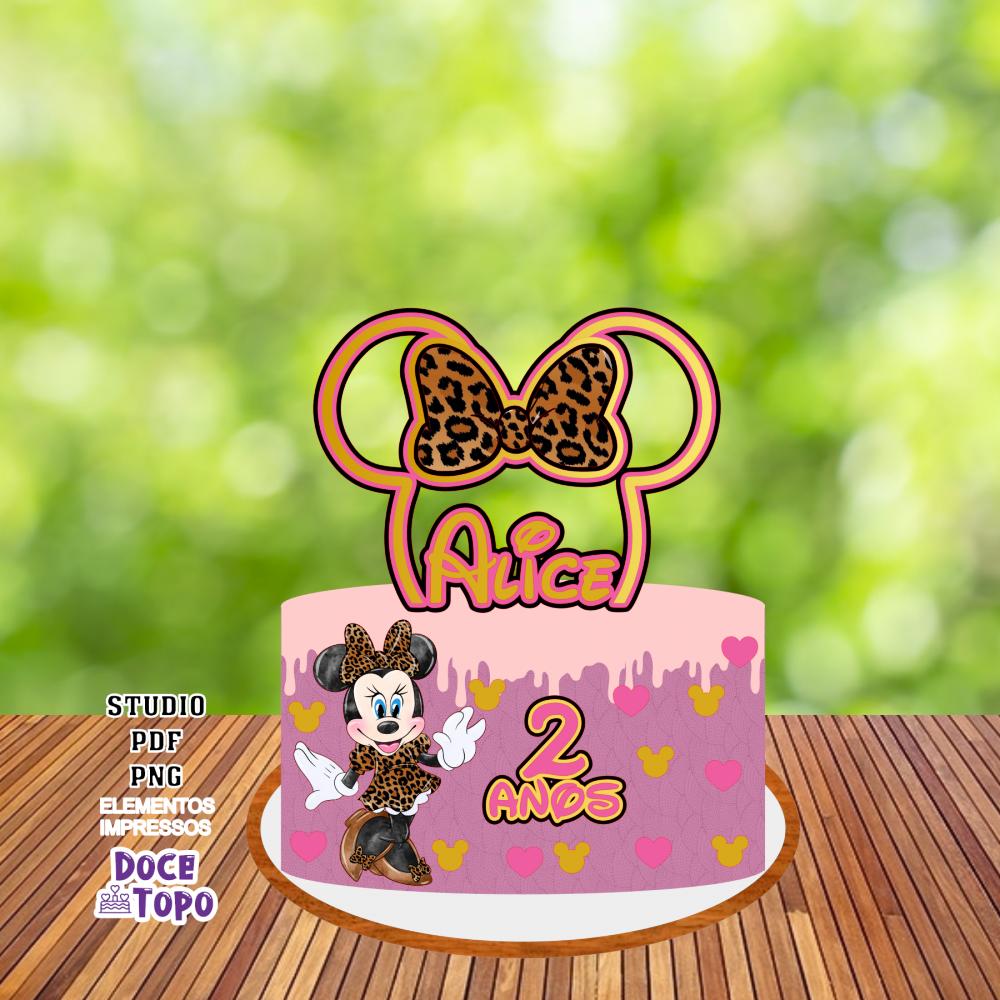Topo de Bolo Minnie 08 Studio/PDF/PNG