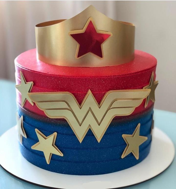 Topo de Bolo Mulher Maravilha 02 Studio/PDF/PNG