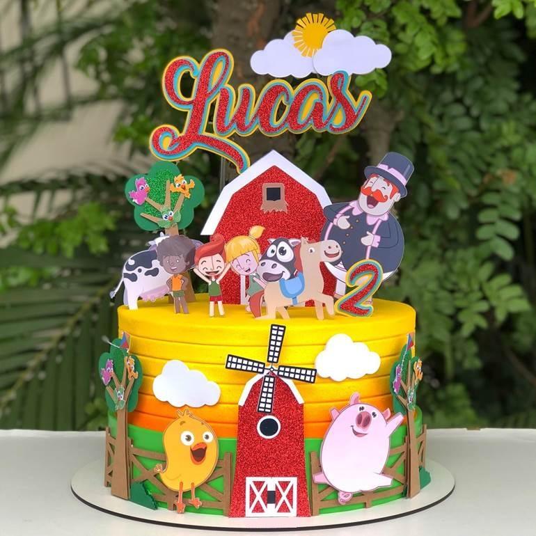 Topo de Bolo Mundo Bita Fazendinha 01 Studio/PDF/PNG