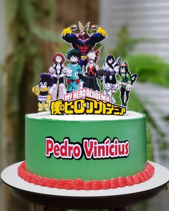 Topo de Bolo My Hero Academy 01 Studio/PDF/PNG