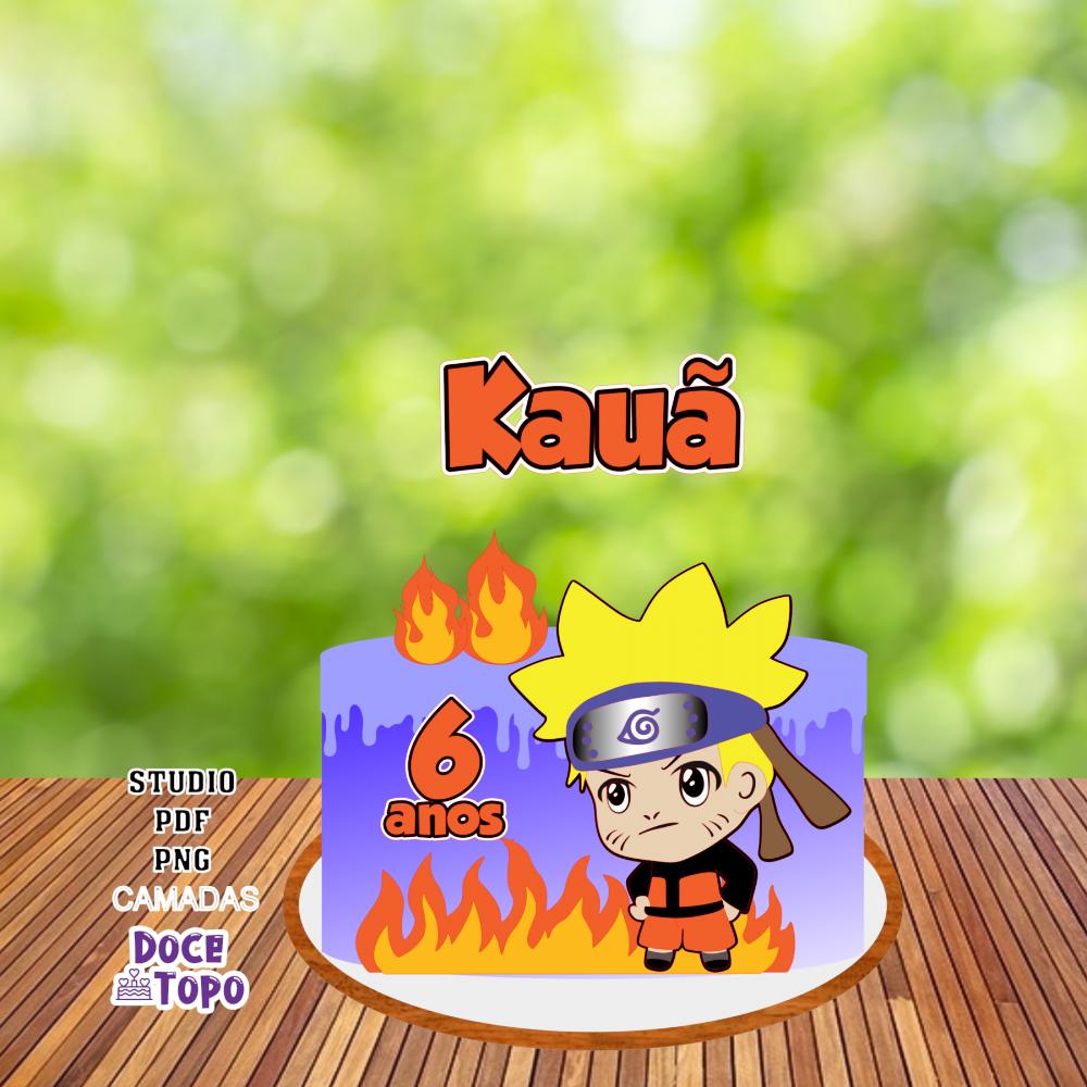 Topo de Bolo Naruto 01 Studio/PDF/PNG