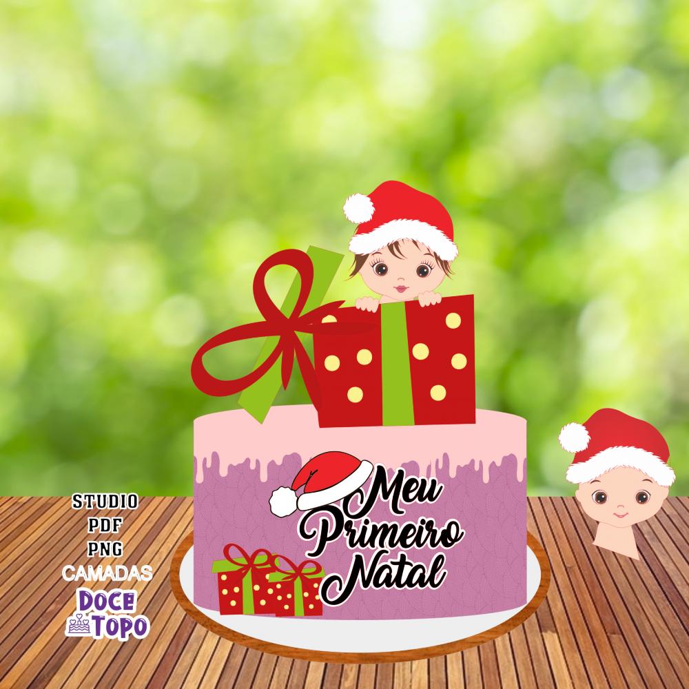Topo de Bolo Natal 02 Studio/PDF/PNG