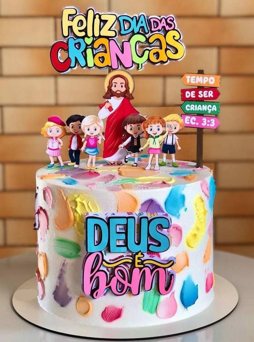 Topo de Bolo Dia das Crianças 02 Studio/PDF/PNG