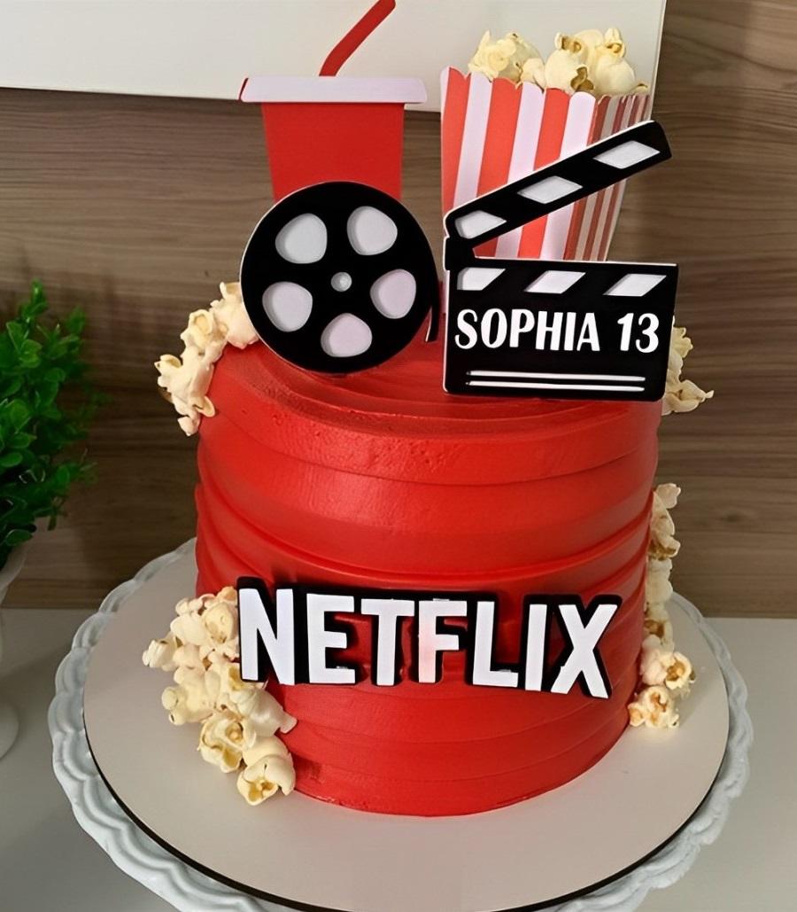 Topo de Bolo Netflix 02 Studio/PDF/PNG