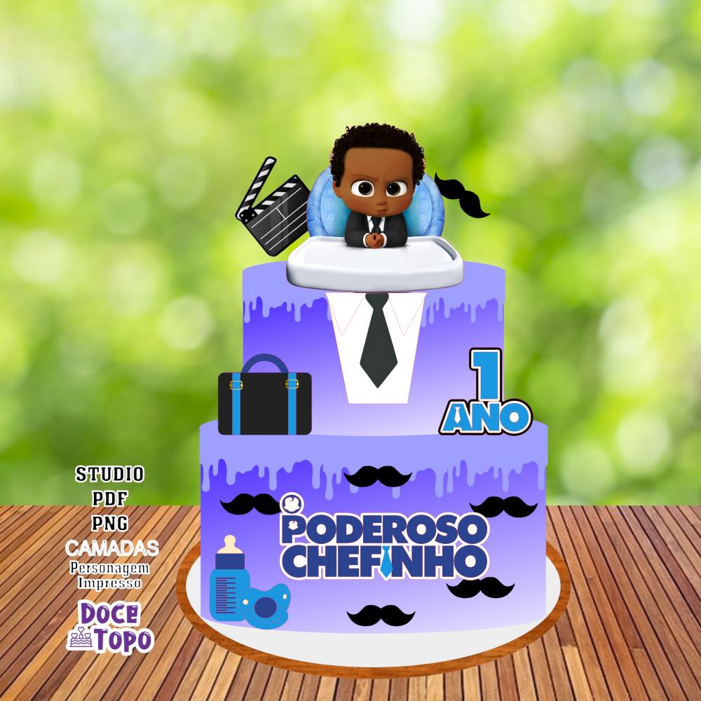 Topo de Bolo O Poderoso Chefinho 01 Studio/PDF/PNG