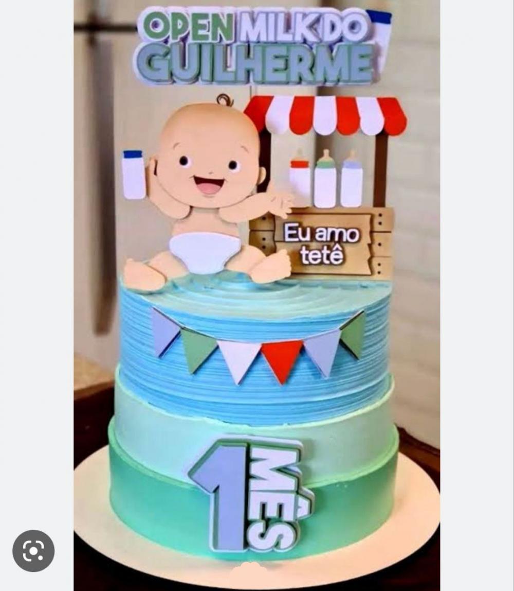 Topo de Bolo Open Milk 02 Studio/PDF/PNG