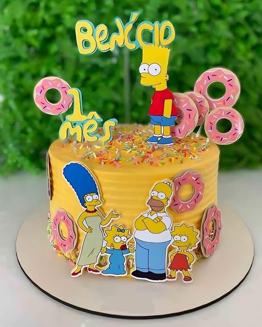 Topo de Bolo Os Simpsons 01 Studio/PDF/PNG