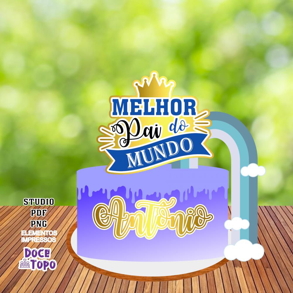 Topo de Bolo Pais 01 Studio/PDF/PNG
