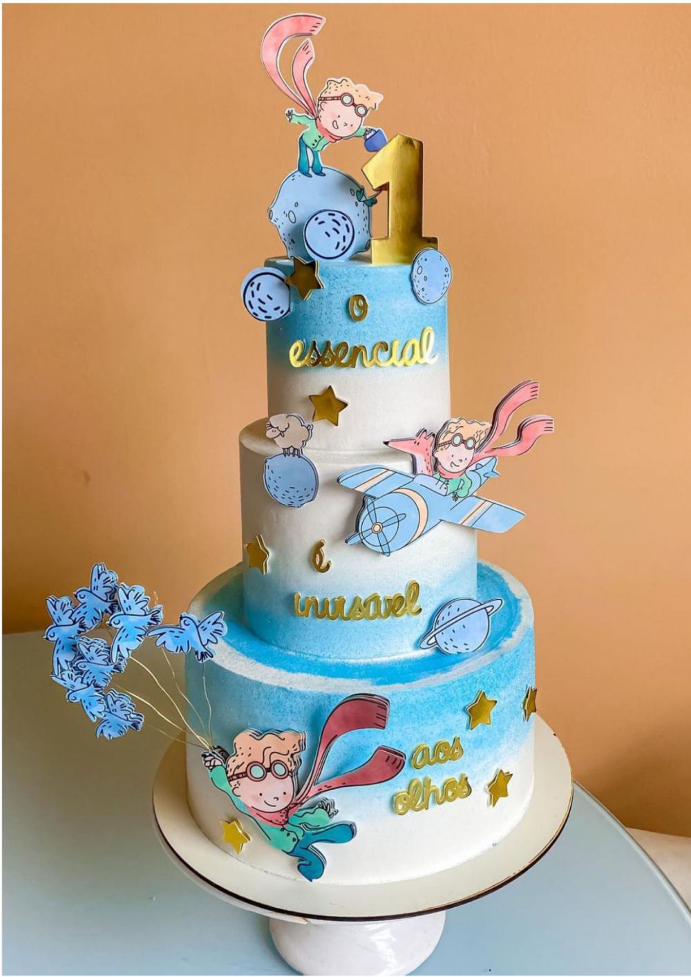 Topo de Bolo Pequeno Príncipe 04 Studio/PDF/PNG