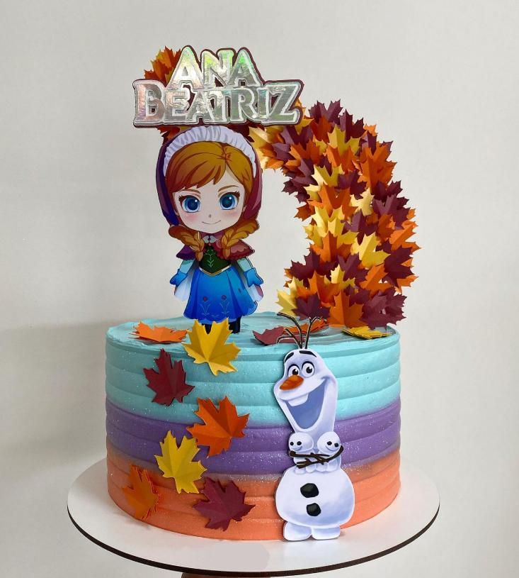 Topo de Bolo Frozen Ana 01 Studio/PDF/PNG