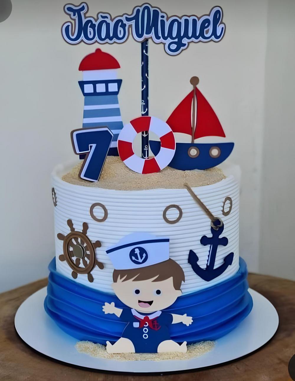 Topo de Bolo Marinheiro 02 Studio/PDF/PNG
