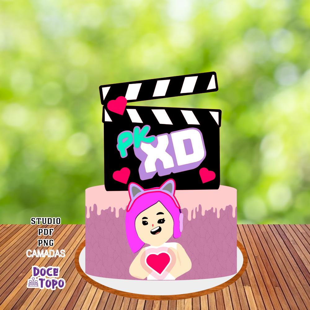 Topo de Bolo PKXD 01 Studio/PDF/PNG