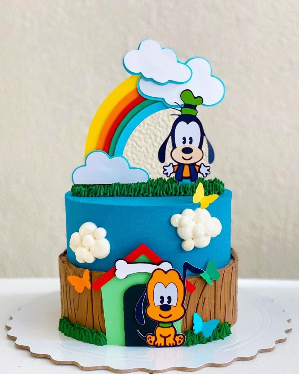 Topo de Bolo Pluto e Pateta Studio/PDF/PNG