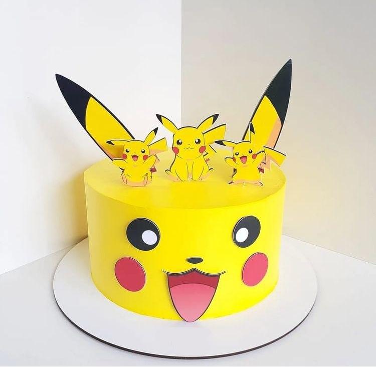 Topo de Bolo Pokémon - Pikachu 01 Studio/PDF/PNG