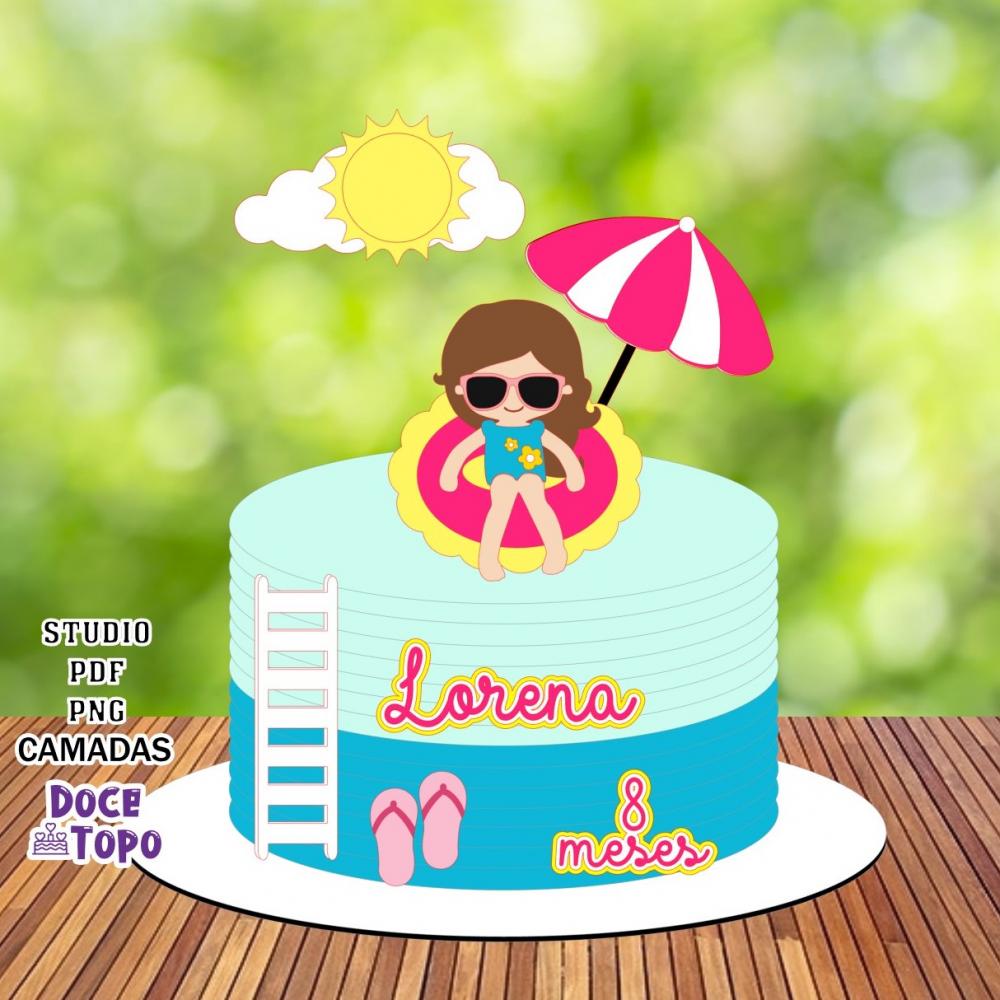 Topo de Bolo Praia 03 Studio/PDF/PNG