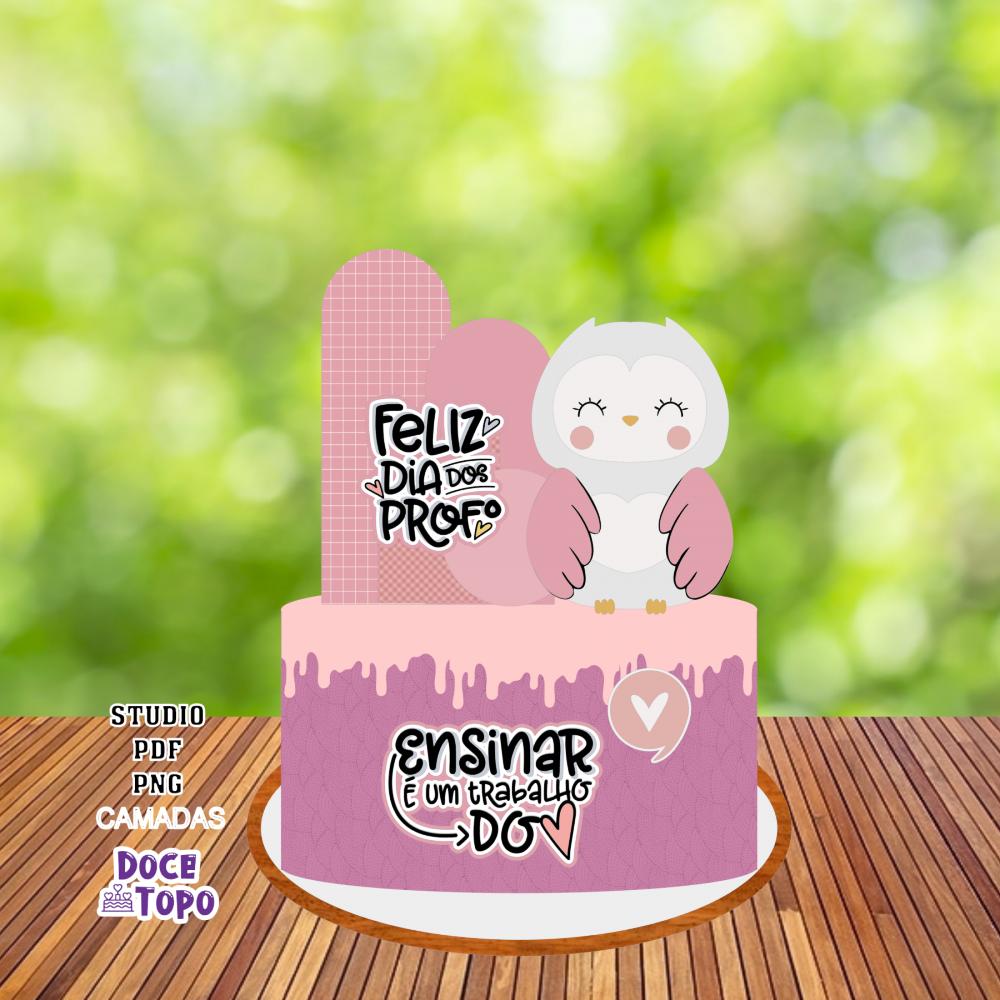 Topo de Bolo Professores 04 Studio/PDF/PNG
