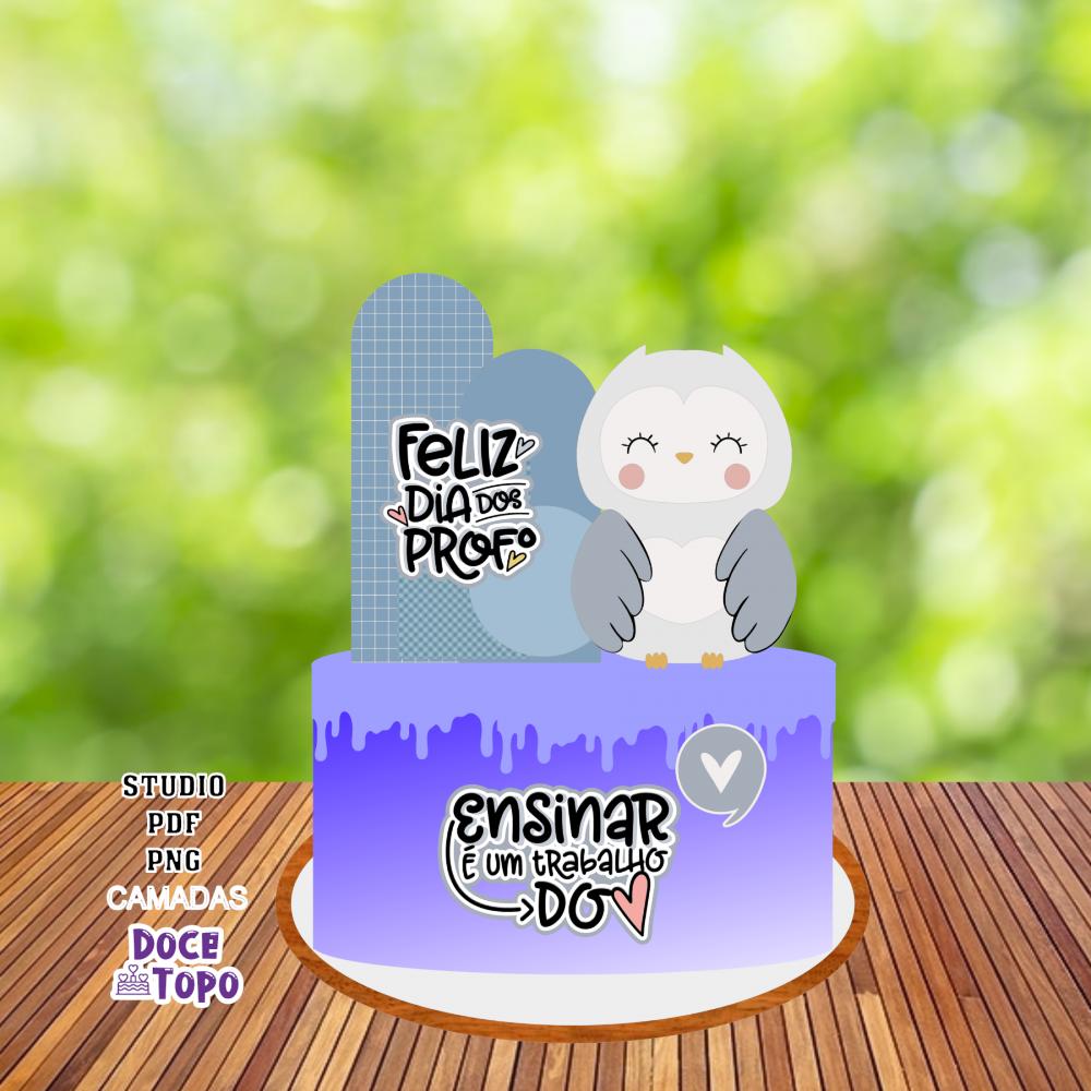Topo de Bolo Professores 04 Studio/PDF/PNG