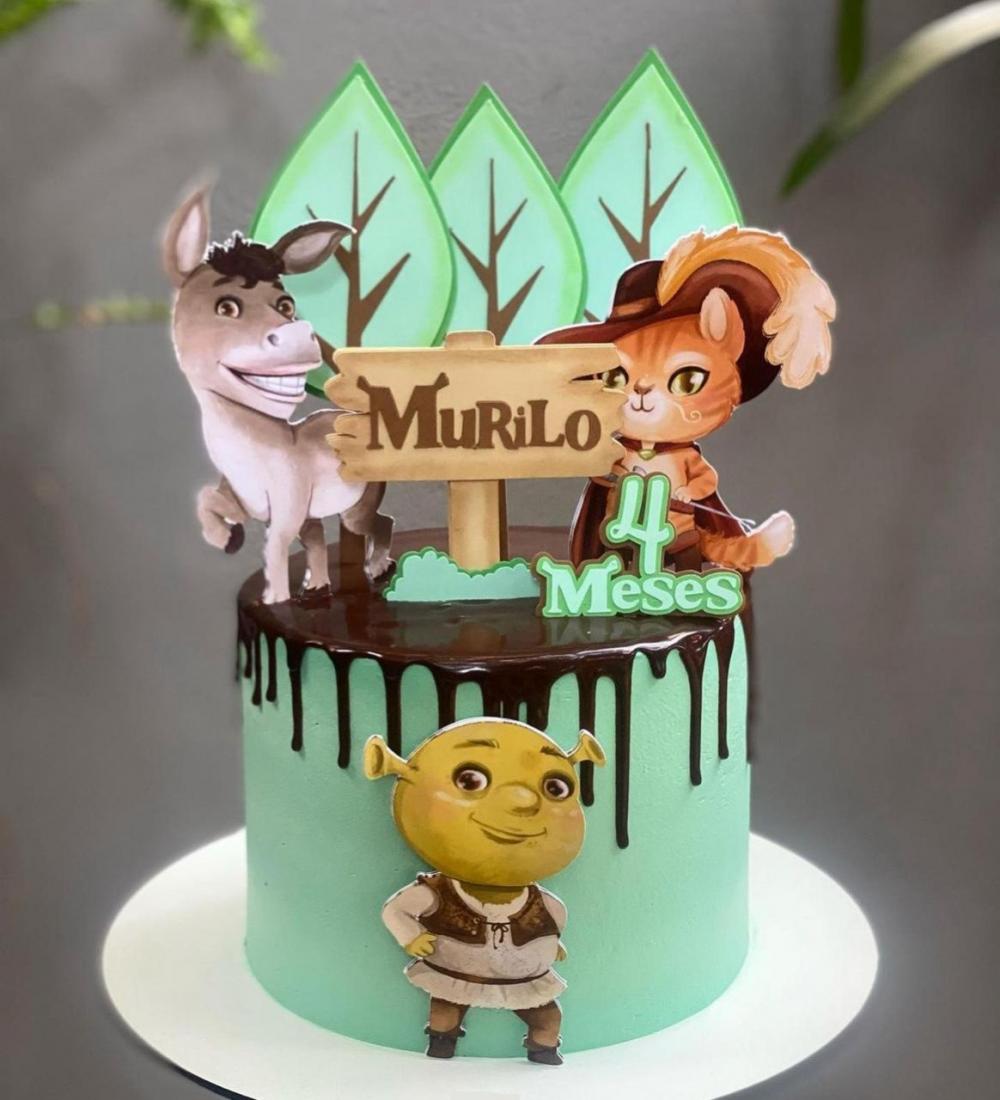 Topo de Bolo Shrek 01 Studio/PDF/PNG