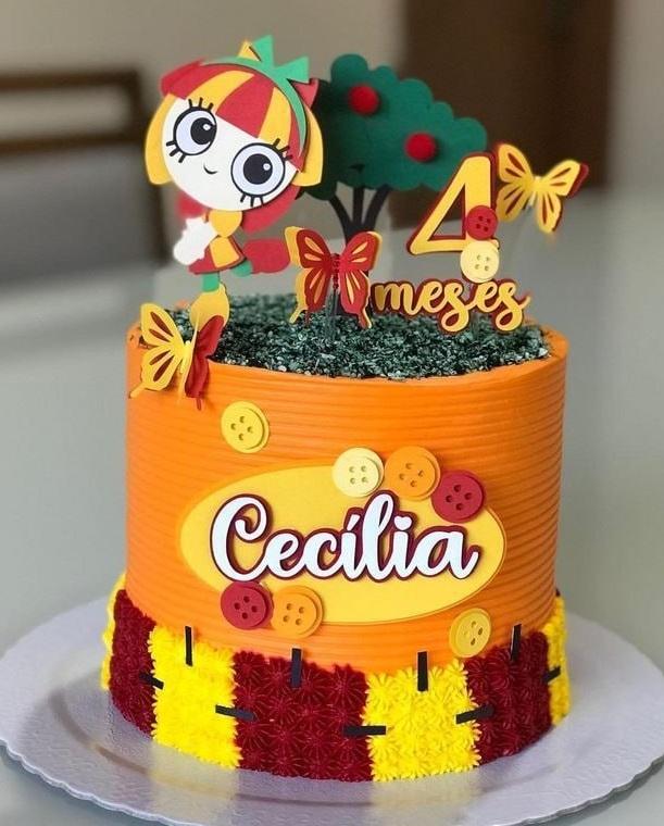 Topo de Bolo Sítio do Pica Pau Amarelo - Emília 01 Studio/PDF/P