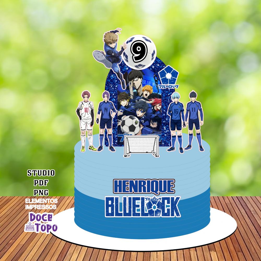 Topo de Bolo Bluelock 02 Studio/PDF/PNG