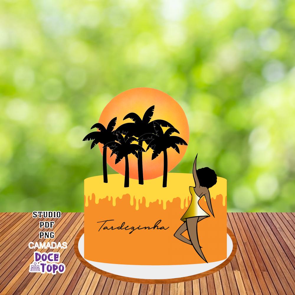 Topo de Bolo Tardezinha 02 Studio/PDF/PNG