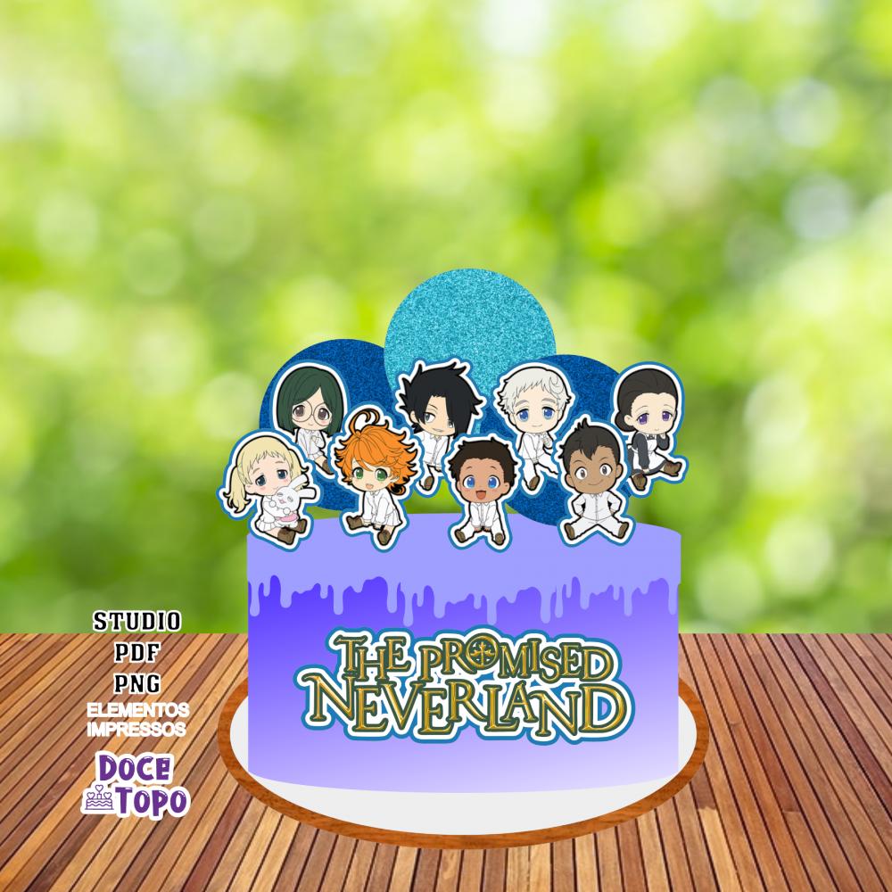 Topo de Bolo The Promised Neverland Studio/PDF/PNG