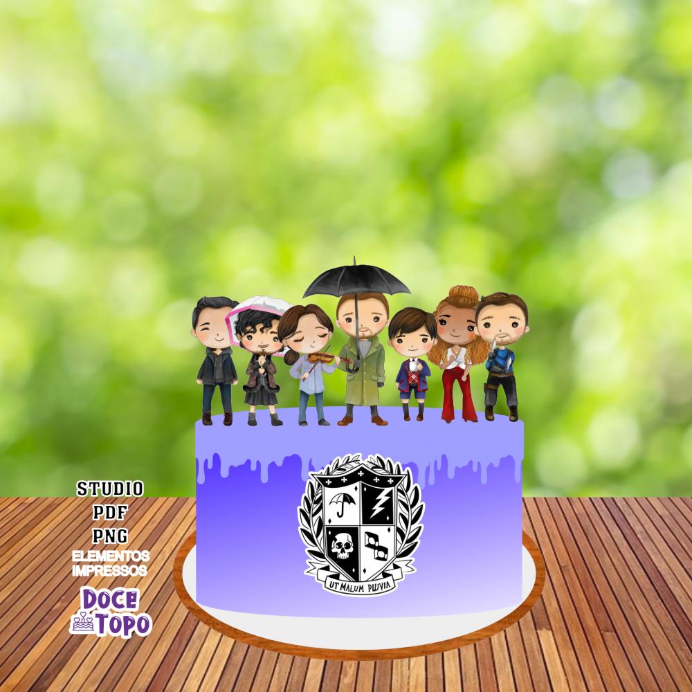 Topo de Bolo The Umbrella Academy Studio/PDF/PNG