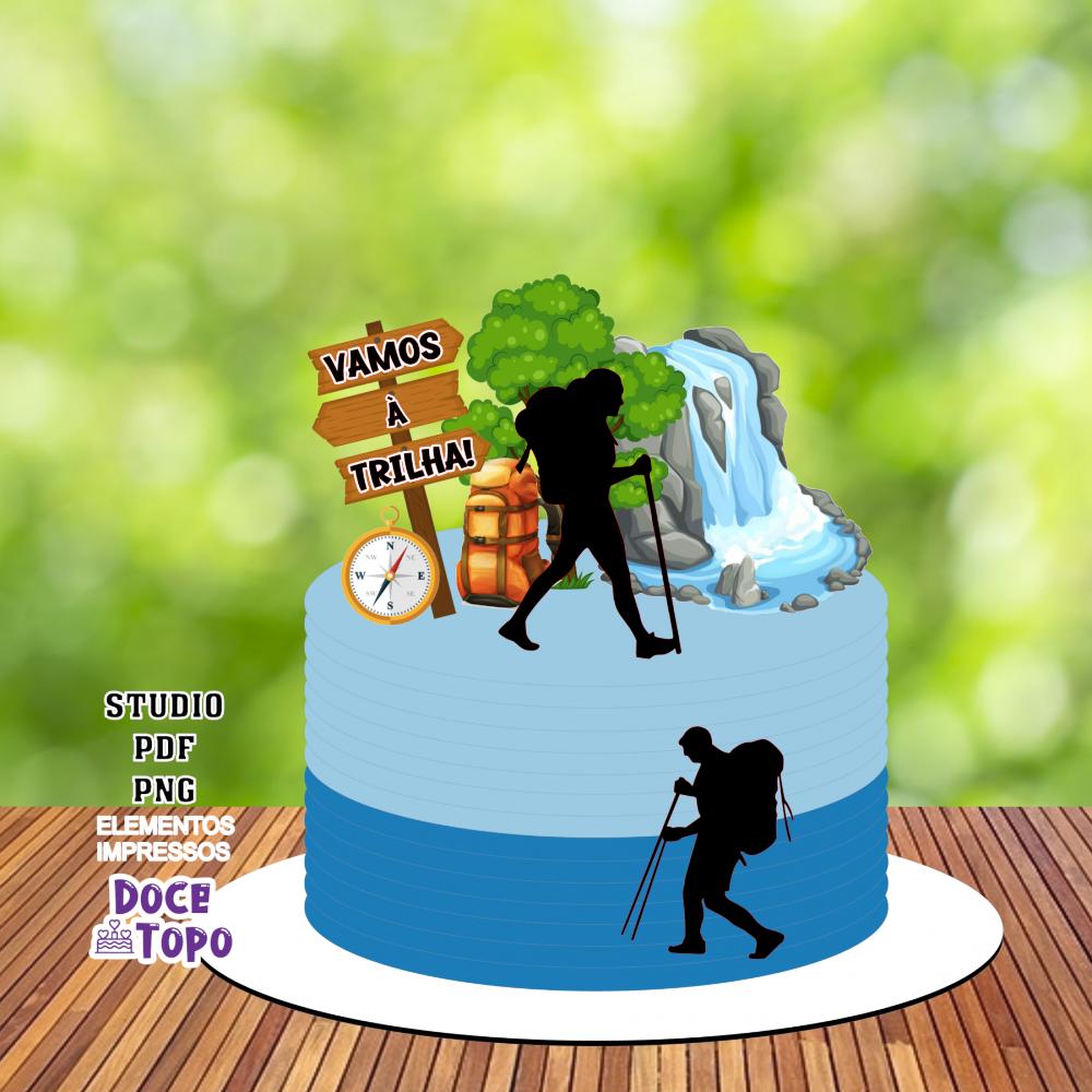 Topo de Bolo Trilha 01 Studio/PDF/PNG