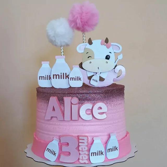 Topo de Bolo Vaquinha 02 Studio/PDF/PNG