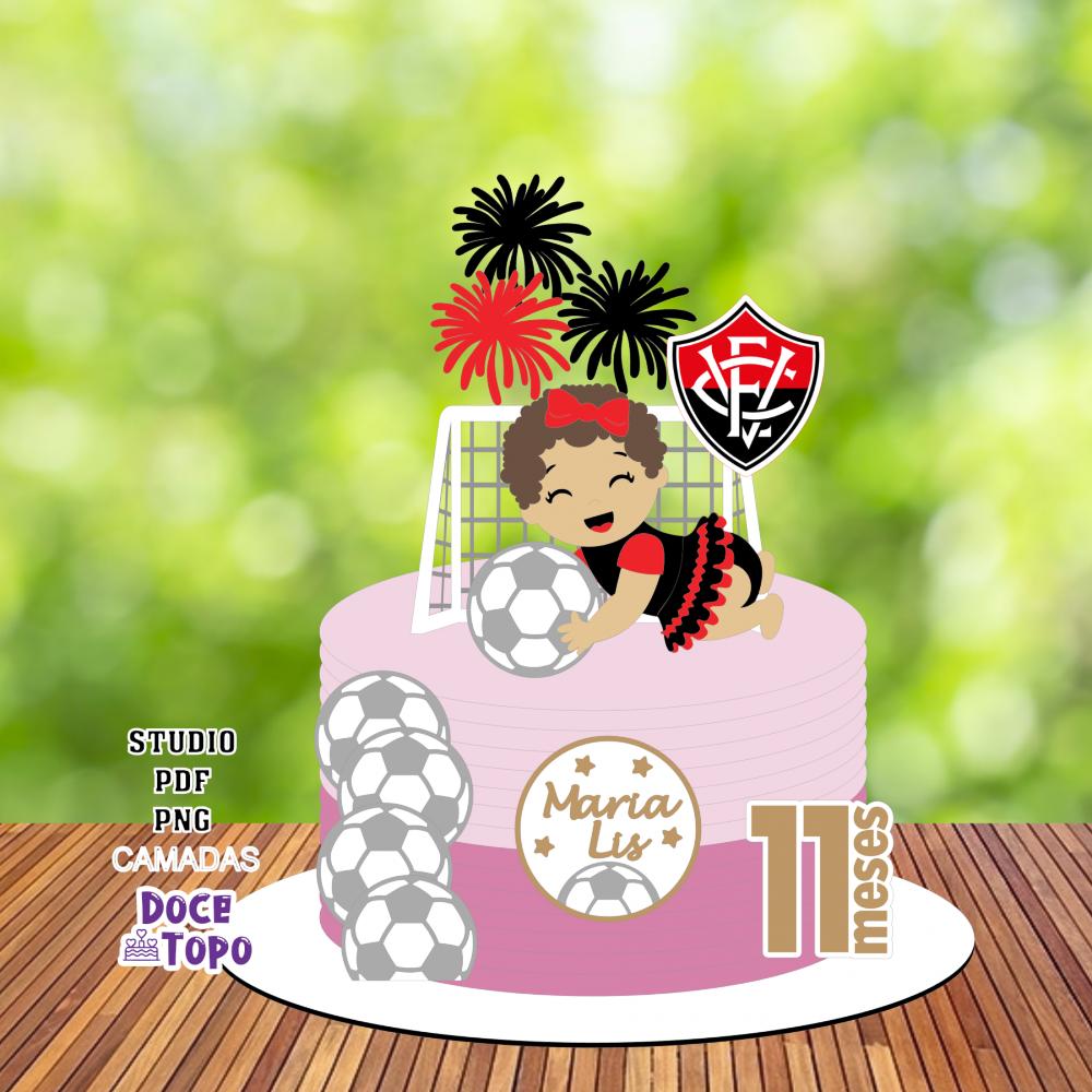 Topo de Bolo Vitória 01 Studio/PDF/PNG