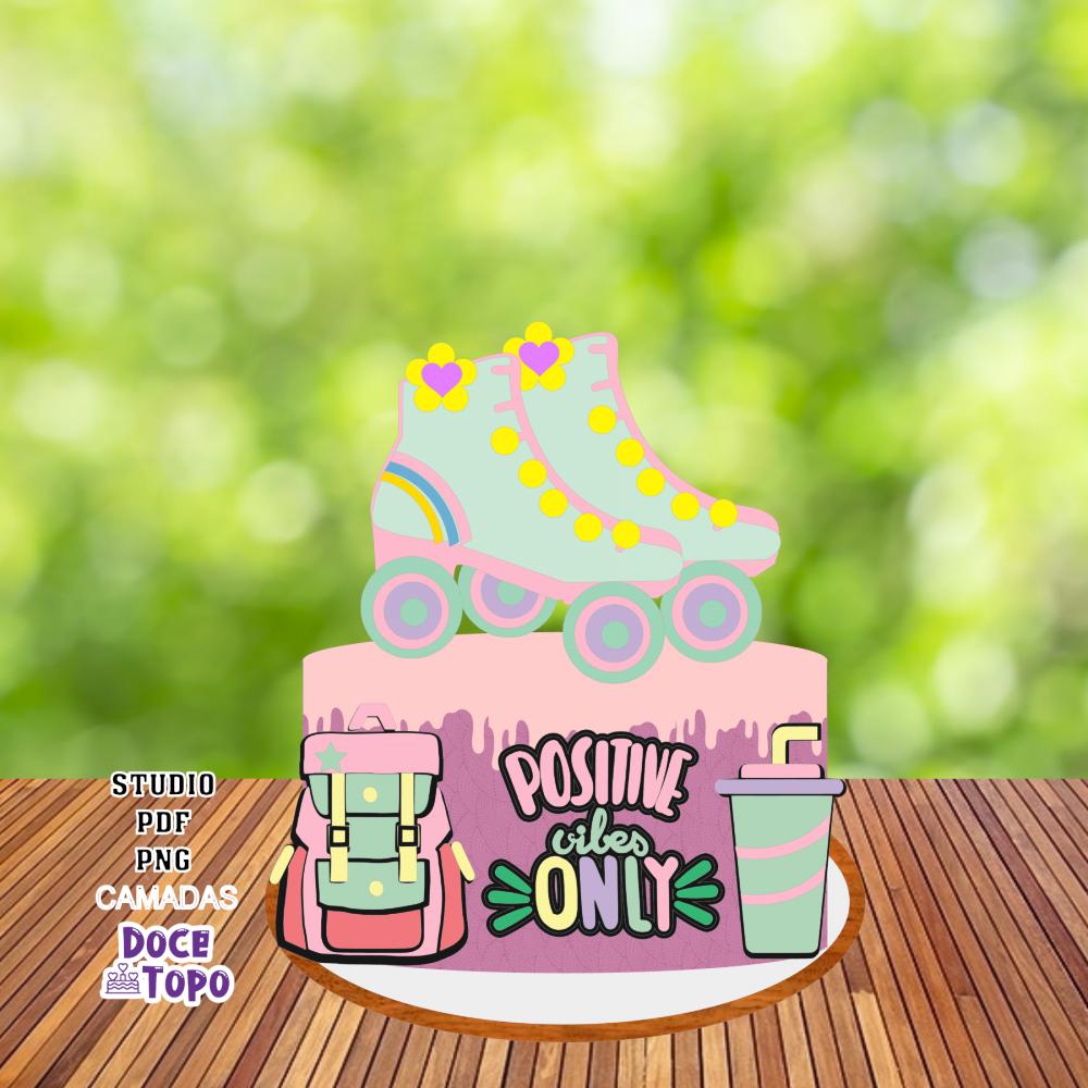 Topo de Bolo VSCO Girl 02 Studio/PDF/PNG