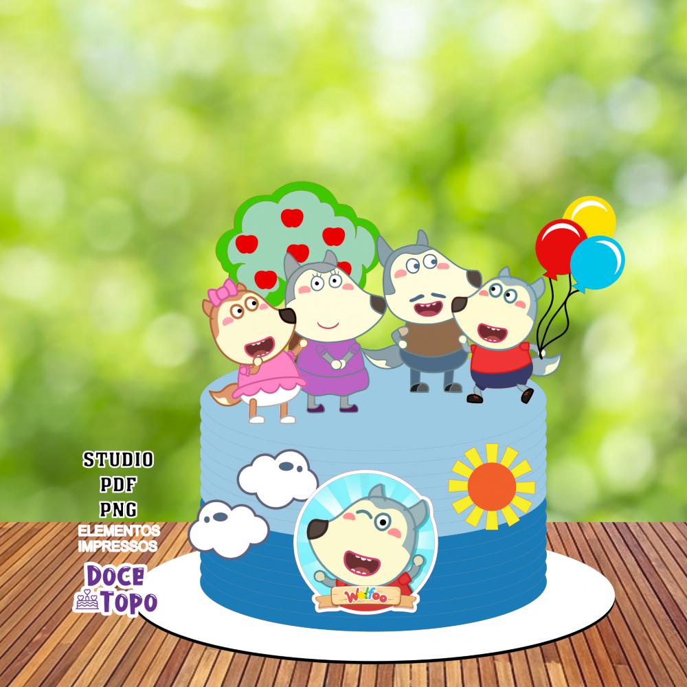 Topo de Bolo Wolfoo 01 Studio/PDF/PNG
