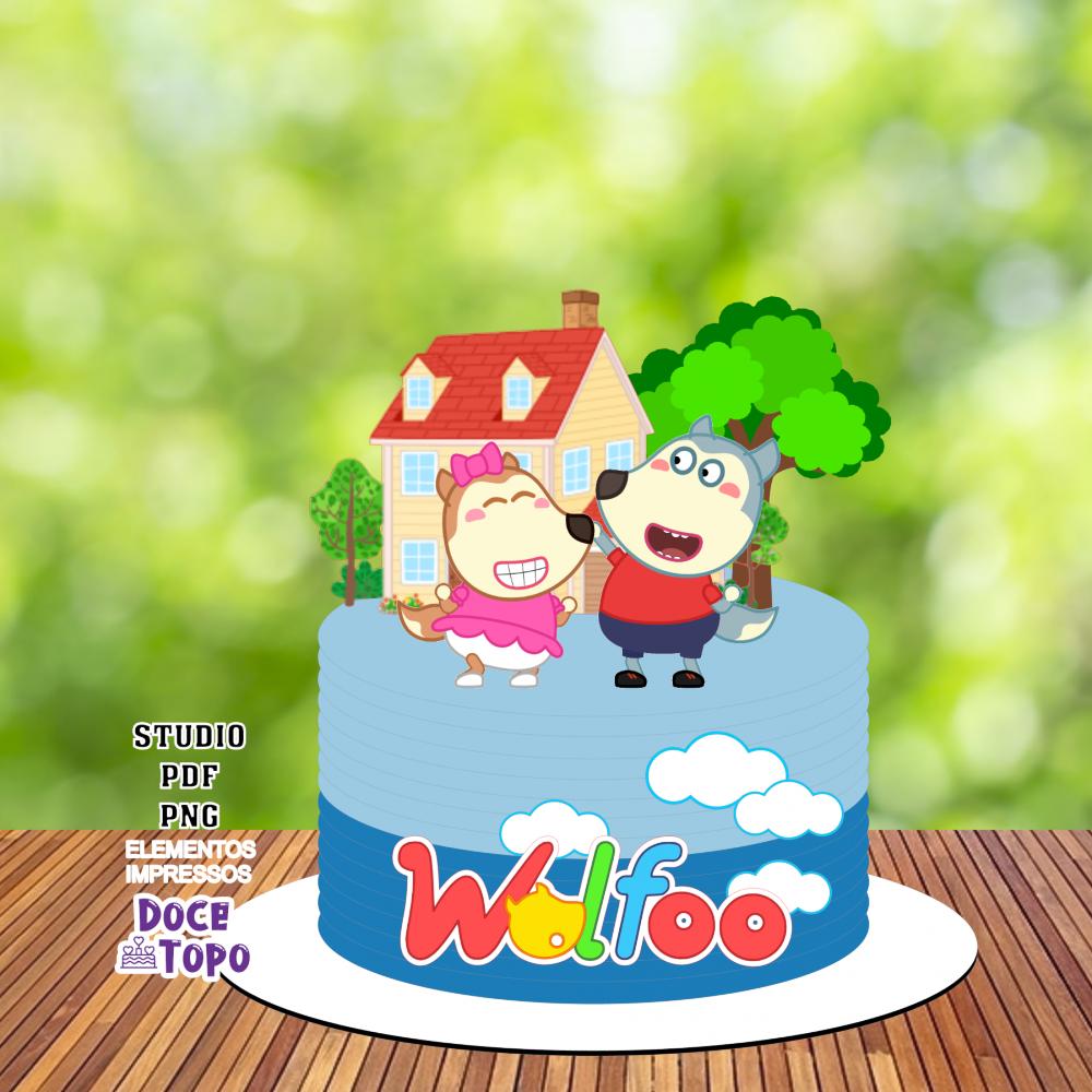 Topo de Bolo Wolfoo 02 Studio/PDF/PNG