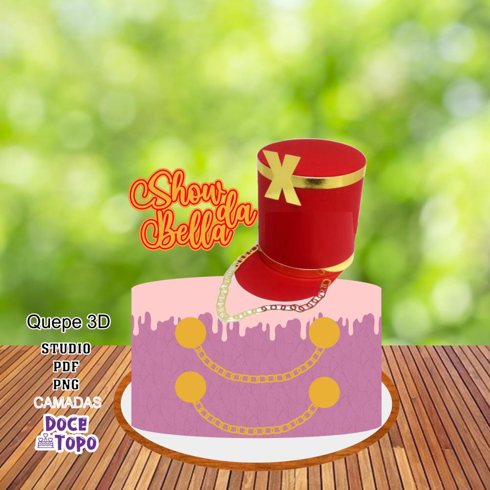 Topo de Bolo Xuxa Quepe Studio/PDF/PNG