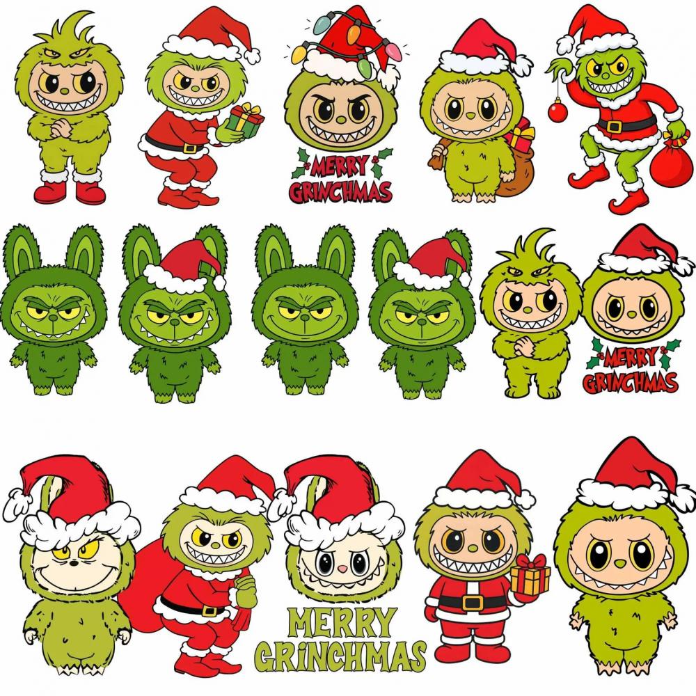 Kit Digital PNG Labubu Natal