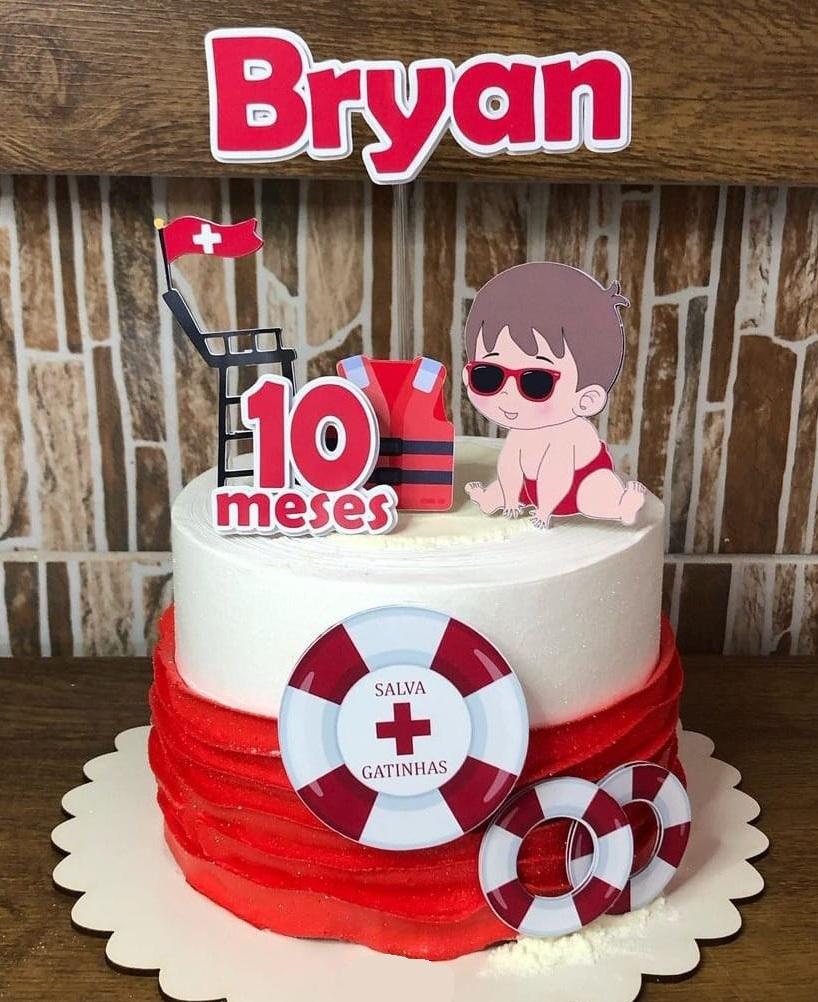 Topo de Bolo Salva Vidas 01 Studio/PDF/PNG