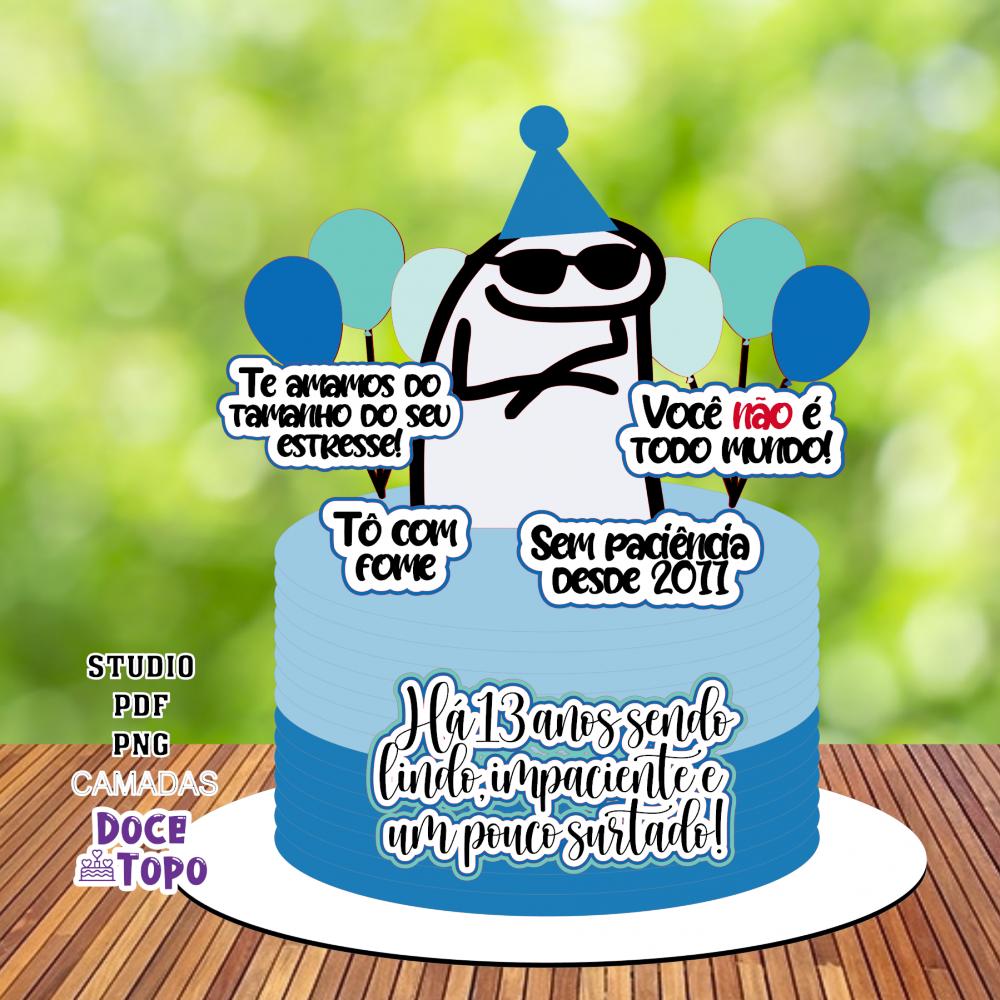 Topo de Bolo Flork 05 Studio/PDF/PNG