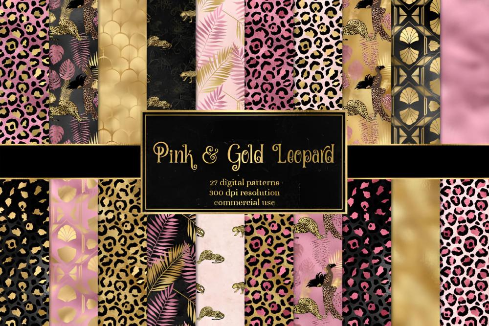 Kit Digital Png Papéis Digitais Oncinha 01