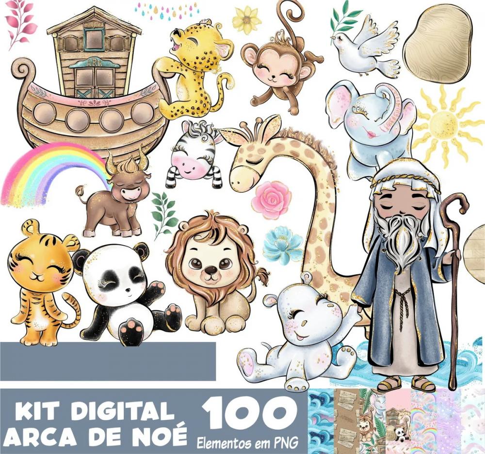 Kit Digital Png Arca de Noé 03