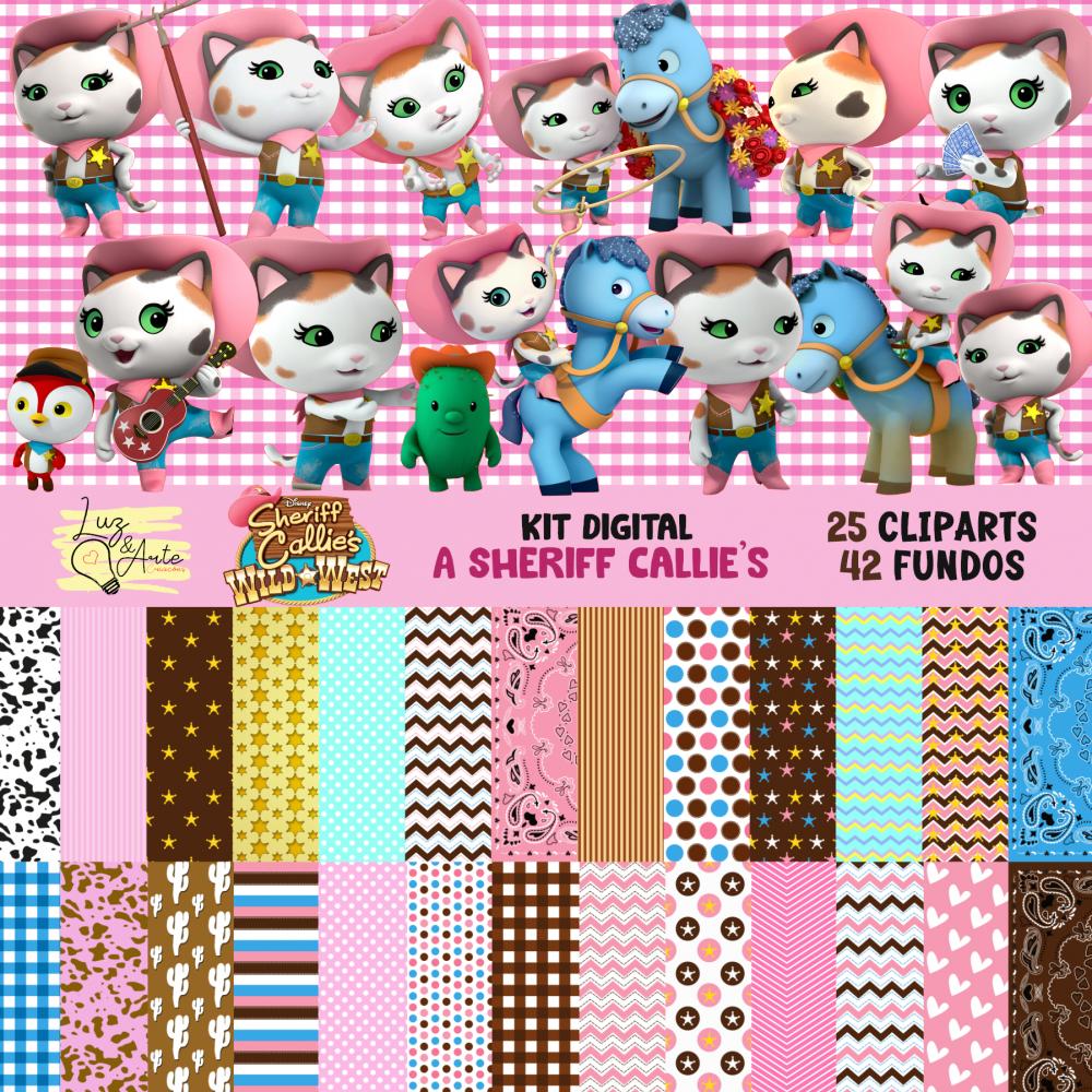 Kit Digital Png Papéis Digitais A Sheriff Callie