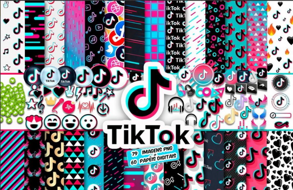 Kit Digital Png Papéis Digitais Tik Tok 01