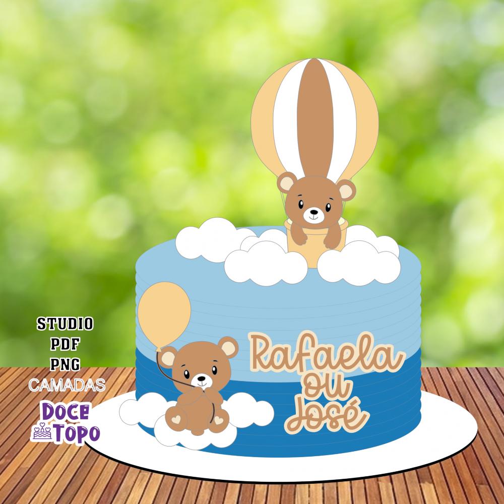 Topo de Bolo Chá Revelação 15 Studio/PDF/PNG