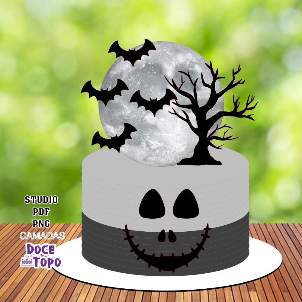 Topo de Bolo Halloween 22 Studio/PDF/PNG